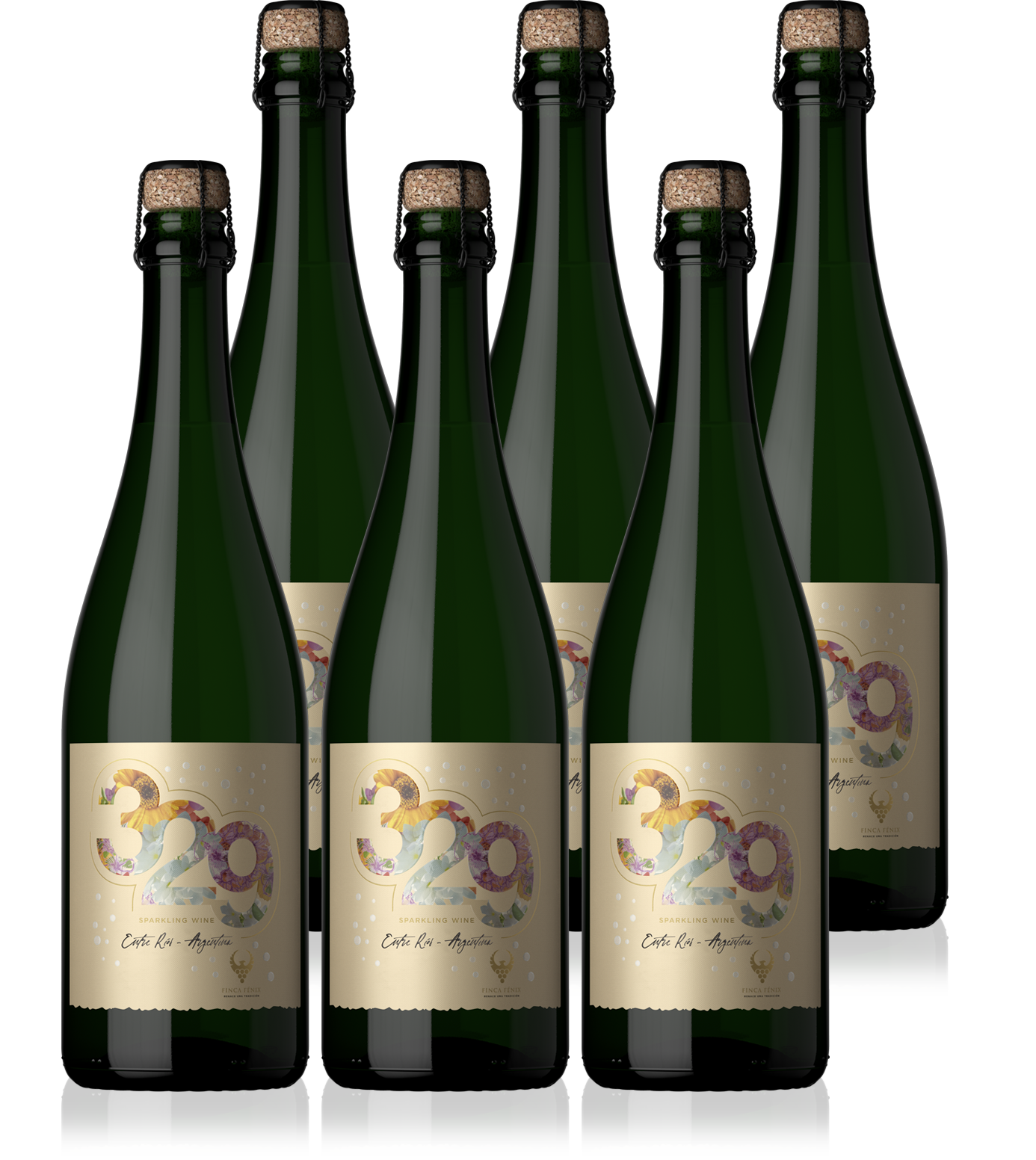 Espumante 329 Brut 2025 - método champenoise - caja x 6