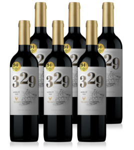 Vino 329 Merlot 2024 - caja x 6