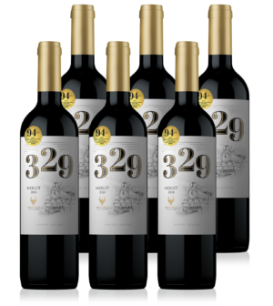 Vino 329 Merlot 2024 - caja x 6